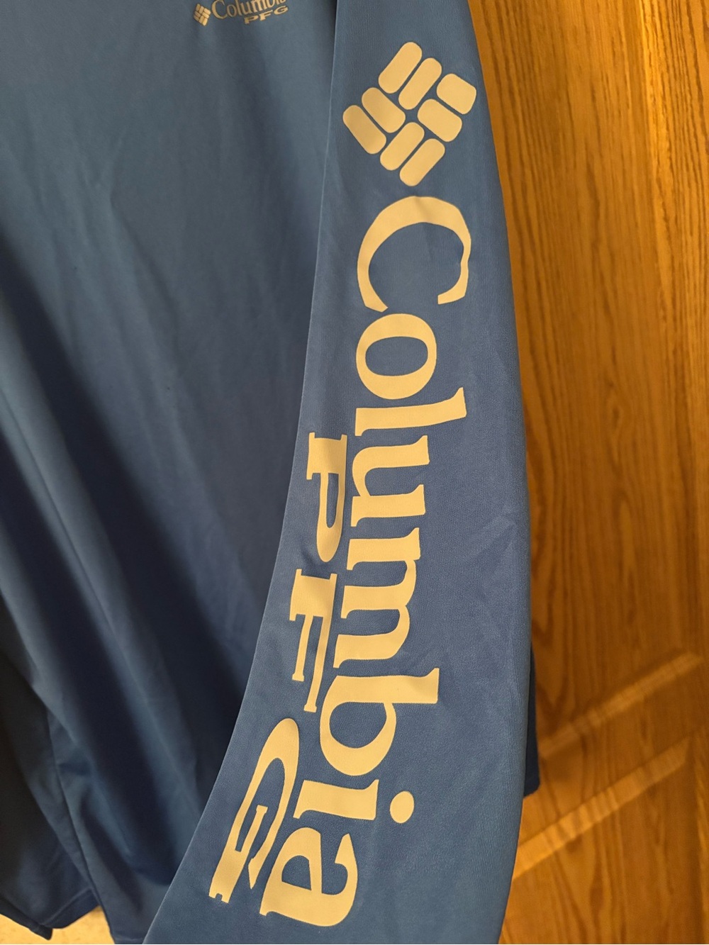 Columbia Blue Long-Sleeve Logo Sleeve Tee